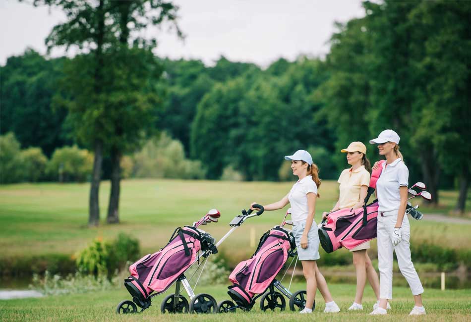 Lady golfer, representing Golf Clubs for Women and highlighting professional club fitting, equipment selection guidance, and performance-focused golf services tailored specifically for women players.